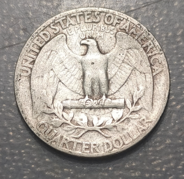 ESTADOS UNIDOS USA 25 CENTS QUARTER DOLLAR 1942 GEORGE WASHINGHTON MBC-/MBC - Imagen 2