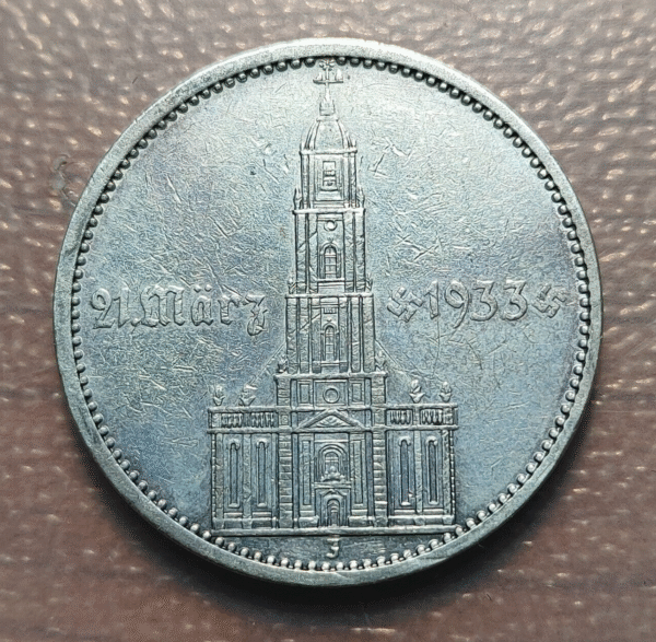 ALEMANIA GERMANY III REICH 5 MARK 5 MARCOS 1934 F MBC