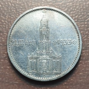 ALEMANIA GERMANY III REICH 5 MARK 5 MARCOS 1934 D MBC