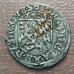 ALEMANIA GERMANY PFALZ 2 WEIBRUCKEN VELDENZ JOHANN I 3 KREUZER 1604 MBC+