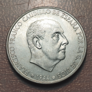 ESPAÑA ESTADO ESPAÑOL 100 PESETAS 1966