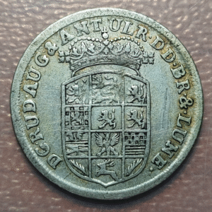 ALEMANIA GERMANY BRAUNSCHWEIG WOLFENBUTTEL 1/6 THALER 1766 IC-B MBC+