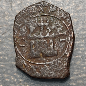 ESPAÑA FELIPE IV 2 MARAVEDIS 1624 CUENCA