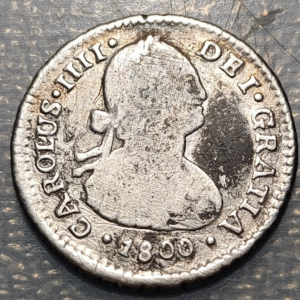 CHILE SANTIAGO CARLOS IV 1 REAL 1800 AJ
