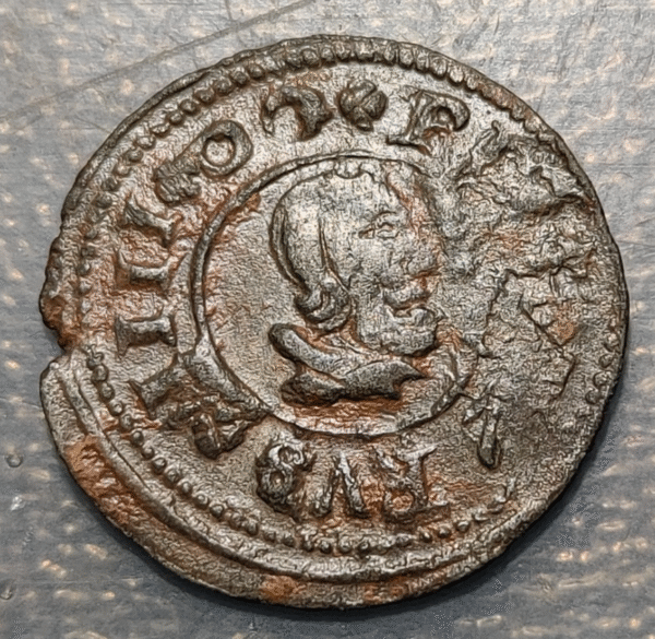 ESPAÑA FELIPE IV 8 MARAVEDIS 1662 MADRID RARA - Imagen 2