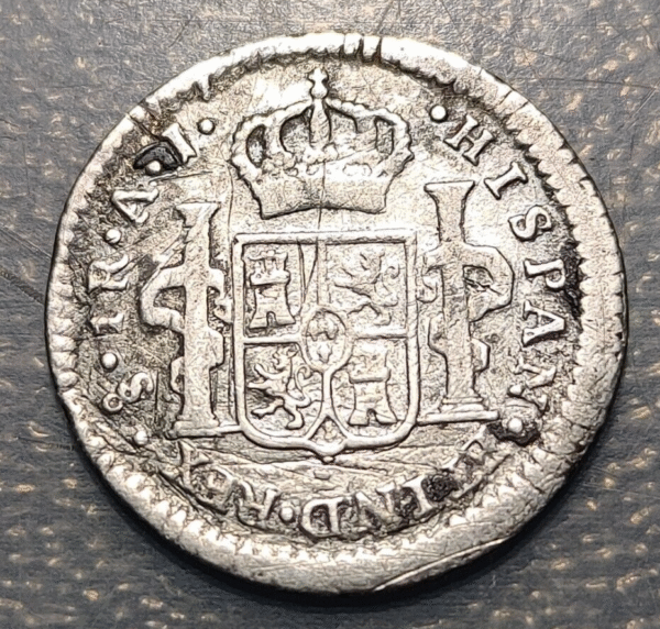 CHILE SANTIAGO CARLOS IV 1 REAL 1800 AJ - Imagen 2