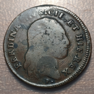 IMPERIO ESPAÑOL NAPOLES FERNANDO IV INFANTE ESPAÑA 8 TORNESI 1801 ERROR ACUÑACIO