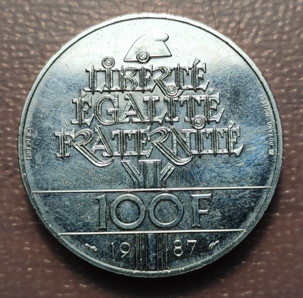 FRANCIA FRANCE 100 FRANCS 100 FRANCOS 1987 LA FAYETTE PIEDFORT SC- - Imagen 2