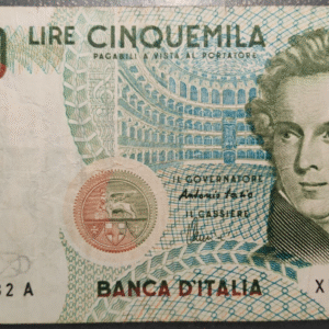 ITALIA 5000 LIRE 04/01/1985 SERIE X SOSTITUTIVA REPOSICION BC+