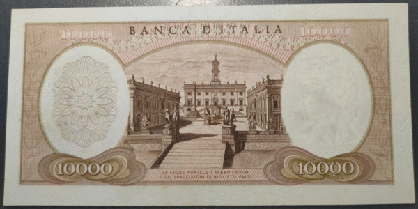 ITALIA REPUBLICA 10000 LIRE 03/07/1962 SERIE W SOSTITUTIVA REPOSICION - Imagen 2