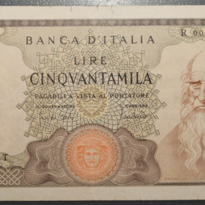 ITALIA 50000 LIRE 19/07/1970 P-99b LEONARDO DA VINCI BC+/MBC-