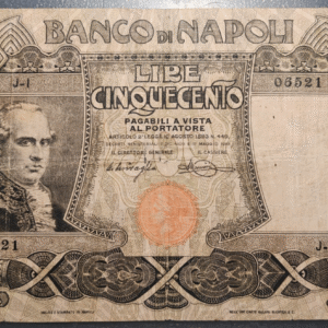 ITALIA BANCO DI NAPOLI 500 LIRE 01/05/1919 PS 858 BC/BC+