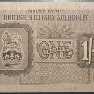 BRITISH MILITARY AUTORITY 1 SHILLING 1943 BC+