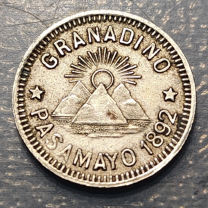 PERU FICHA 10 CENTAVOS 1892 GRANADINO PASAMAYO