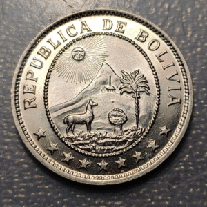 BOLIVIA 50 CENTAVOS 1939 SC UNC