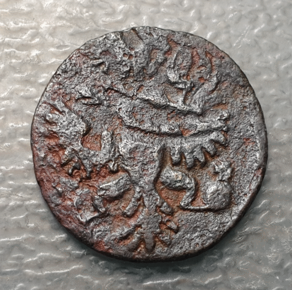ERROR RUSIA RUSSIA POLUSHKA 1/4 KOPEK 1735 DOBLE ACUÑACION DOUBLE STRIKE