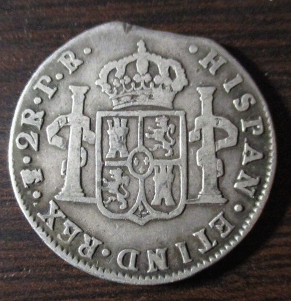 POTOSI BOLIVIA CARLOS III 2 REALES 1781 PR - DOBLE ACUÑACION DEL 8 - FIN LAMINA - Imagen 2