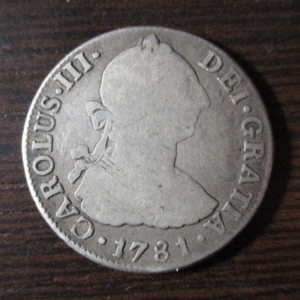 MEXICO CARLOS III 2 REALES 1781 FF
