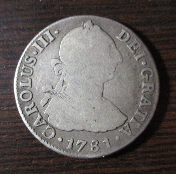 MEXICO CARLOS III 2 REALES 1781 FF