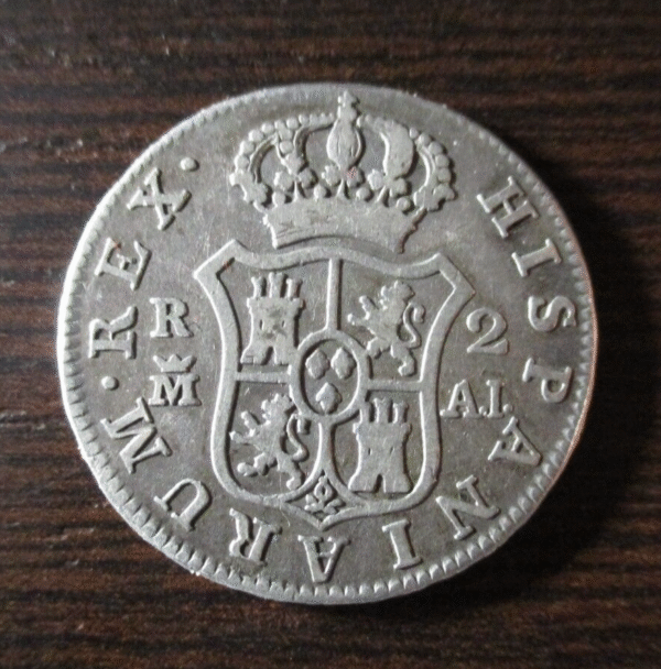 MADRID CARLOS IV 2 REALES 1808 AJ - Imagen 2