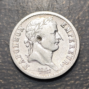 FRANCE NAPOLEON BONAPARTE 1/2 FRANC 1812 W LILLE