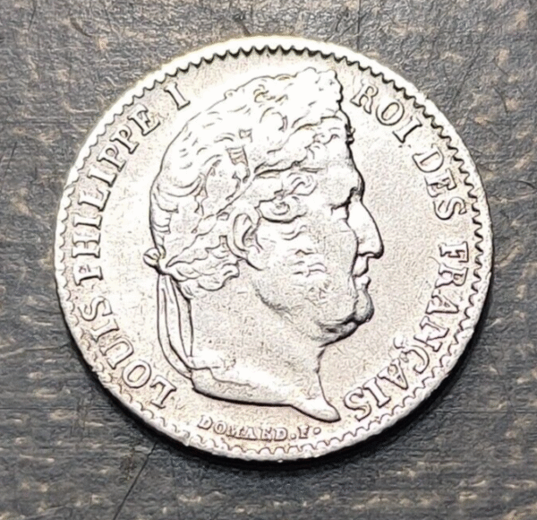 FRANCE LOUIS PHILIPPE I 1/4 FRANC 1834 W LILLE