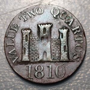 GIBRALTAR 2 QUARTOS 1810