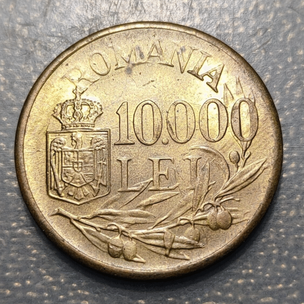 ROMANIA 10000 LEI 1947 HIGH GRADE - Imagen 2