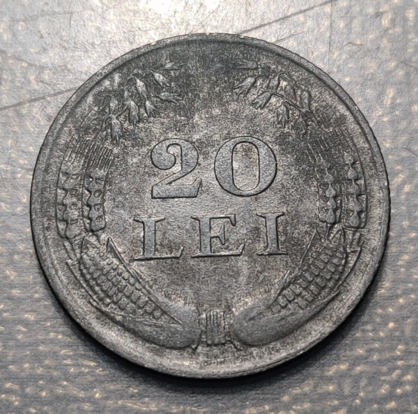 ROMANIA 20 LEI 1944 KM 62 HIGH GRADE - Imagen 2