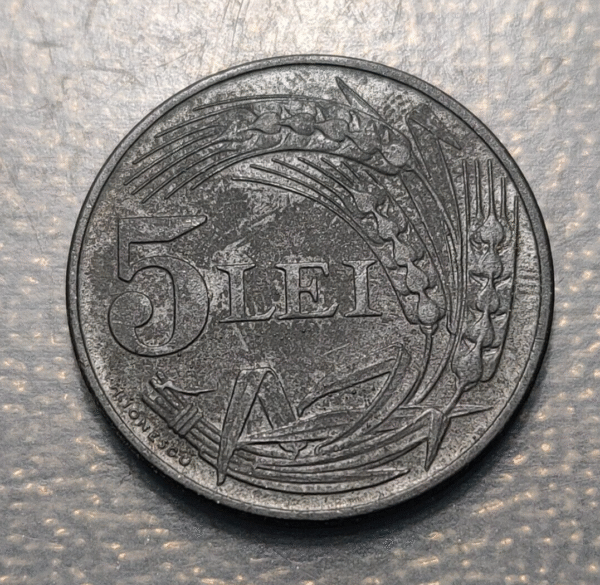 ROMANIA 5 LEI 1942 KM 61 HIGH GRADE - Imagen 2