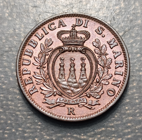 SAN MARINO 10 CENTESIMI 1937 UNC