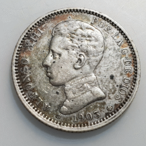 ESPAÑA ALFONSO XIII 1 PESETA 1903 SMV EBC