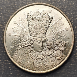 MEDALLA RELIGIOSA VALENCIA VIRGEN DE LOS DESAMPARADOS PLATA 30mm