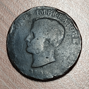 ITALIA REINO NAPOLEON BONAPARTE 1 SOLDO 1809 M MILAN