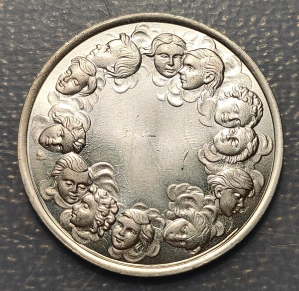 MEDALLA RELIGIOSA VALENCIA VIRGEN DE LOS DESAMPARADOS PLATA 30mm - Imagen 2