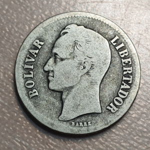 VENEZUELA 2 BOLIVARES 1919 BC/BC+