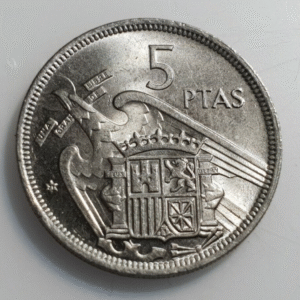 ESTADO ESPAÑOL ESPAÑA 5 PESETAS 1957 71 SC-