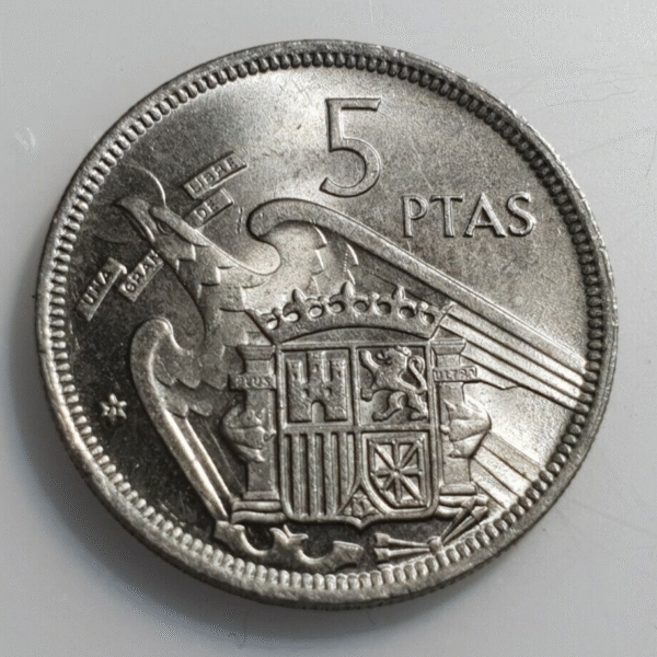 ESTADO ESPAÑOL ESPAÑA 5 PESETAS 1957 71 SC-