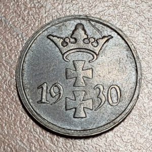 DANZIG POLONIA POLAND 1 PFENNIG 1930 EBC-