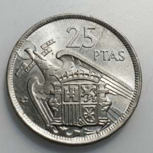 ESTADO ESPAÑOL ESPAÑA 25 PESETAS 1957 74 SC-