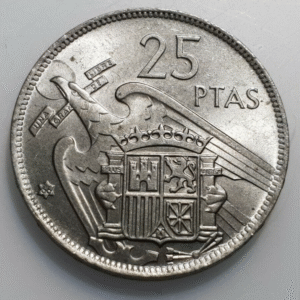 ESTADO ESPAÑOL 25 PESETAS 1957 66 SC-