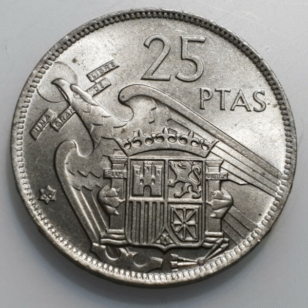ESTADO ESPAÑOL 25 PESETAS 1957 66 SC-