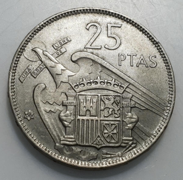 ESTADO ESPAÑOL 25 PESETAS 1957 66 EBC+