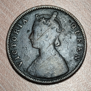 INDIA BRITANICA BRITISH INDIA HALF ANNA 1/2 ANNA 1862 BC/BC+