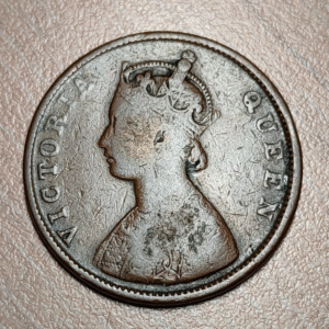 INDIA BRITANICA BRITISH INDIA HALF ANNA 1/2 ANNA 1862 BC/BC+