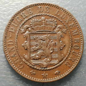 LUXEMBURGO LUXEMBOURG 10 CENTIMES 1855 A KM 23.2 EBC