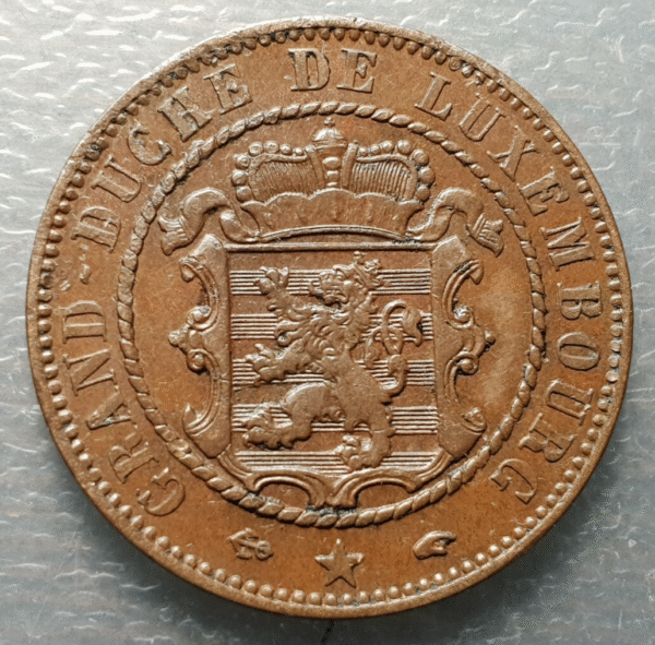 LUXEMBURGO LUXEMBOURG 10 CENTIMES 1855 A KM 23.2 EBC