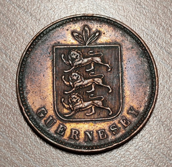 GUERNSEY 4 DOUBLES 1858 MBC