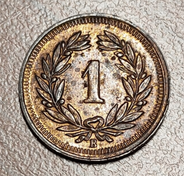SUIZA SWITZERLAND 1 RAPPEN 1933 B EBC - Imagen 2