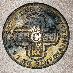 SUIZA SWITZERLAND VAUD 1 BATZEN 1830 EBC/EBC+